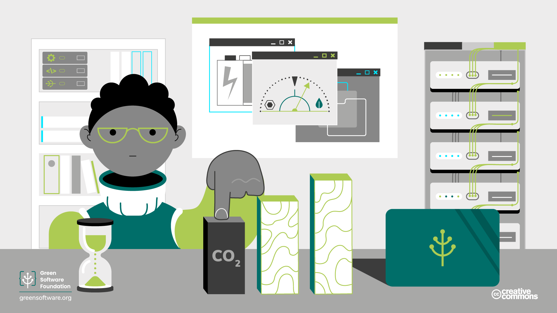 Picture of user minimising carbon emissions