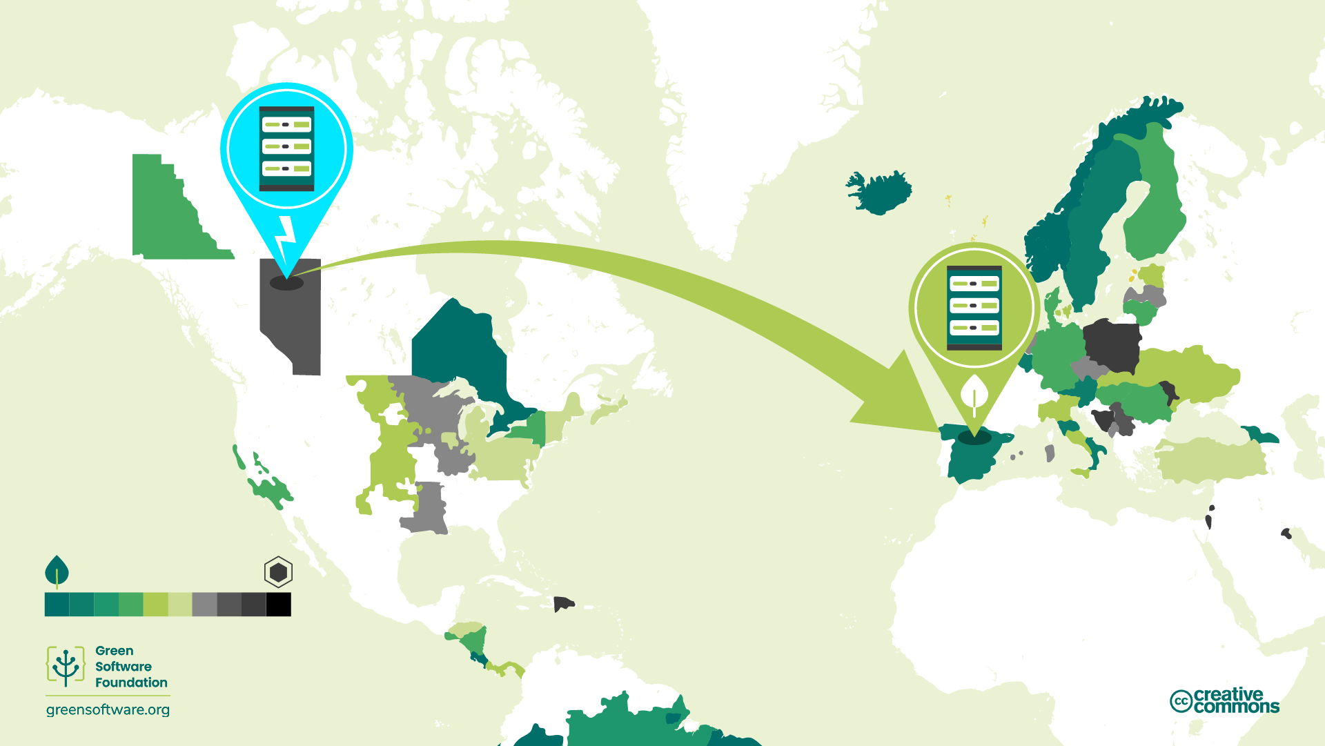 Diagram illustrating spatial demand shifting