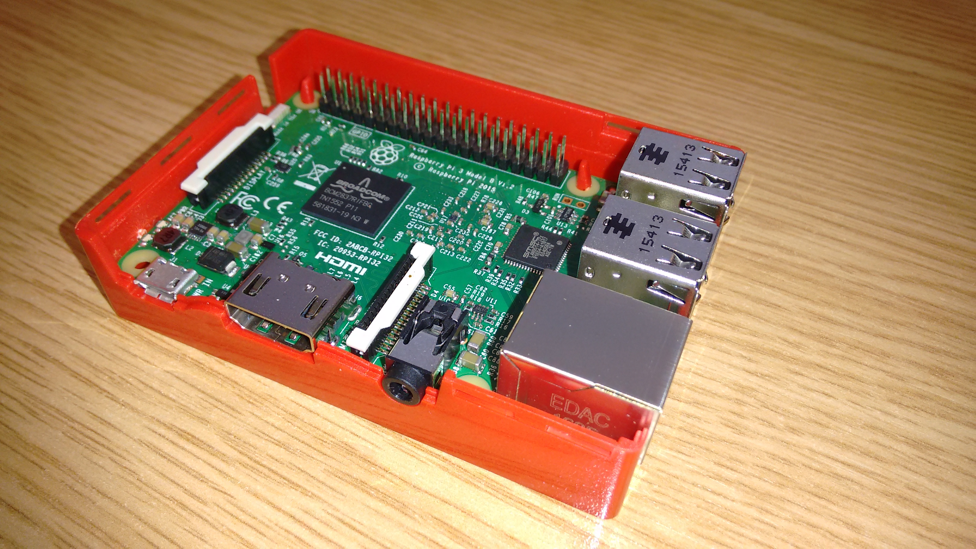 Cased Raspberry Pi Open